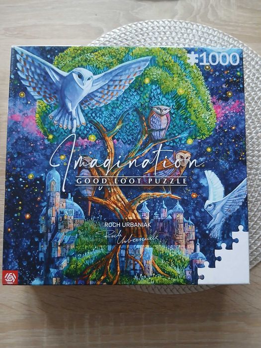 Zestaw puzzle 3x1000 elementów. Kompletne.