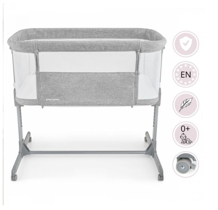 Łóżeczko dostawne dla niemowłąt Moby-System LUNA 3w1 dla dzieci