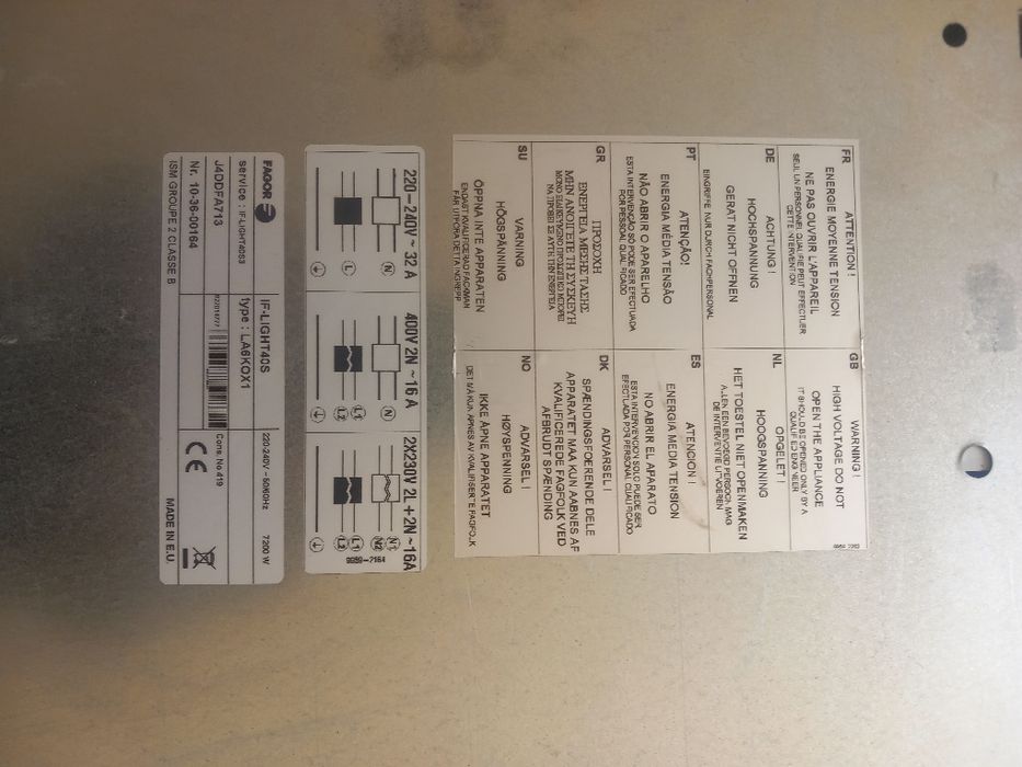 Placa indução fagor