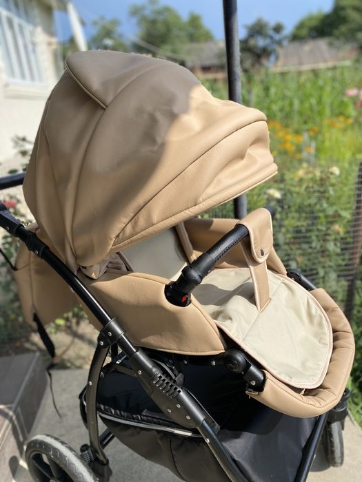 Дитяча коляска 2 в 1 Classik (Класик) Victoria Gold екошкіра