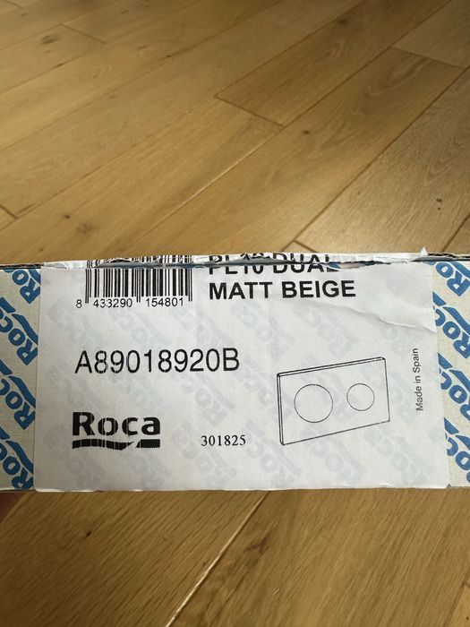 Przycisk spłukujący do WC Roca PL10 Dual Matt Beige – nowy