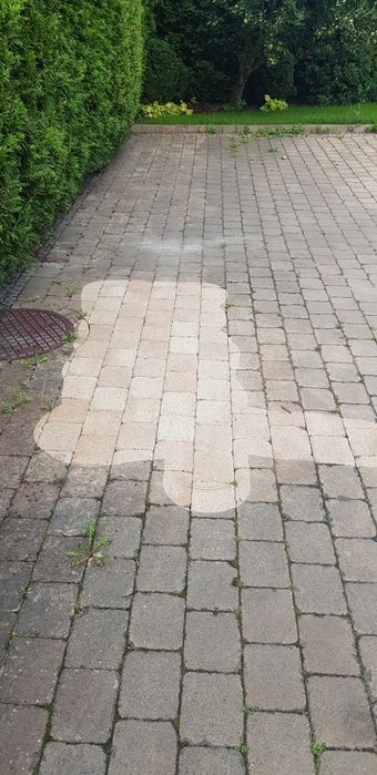 Mycie kostki brukowej i dachów