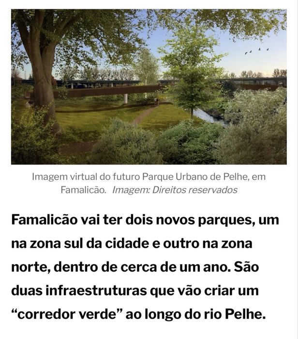 T1 Novo junto ao Novo Parque Urbano de Pelhe - Famalicão