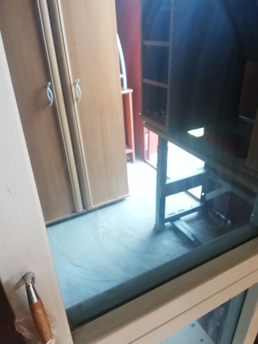 Lustro vintage loft szare lustro drewniana rama