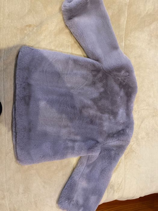 Casaco de pêlo de cor cinzento, de senhora tamanho S. Novo