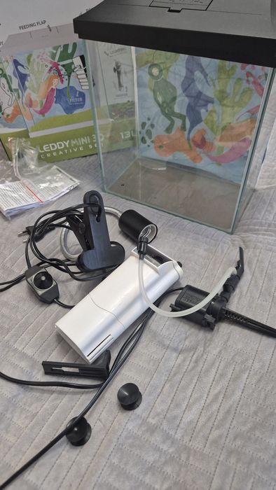 Akwarium Zestaw Aquael Leddy Mini 30 Creative Set 13L + Akcesoria! Stan Idealny