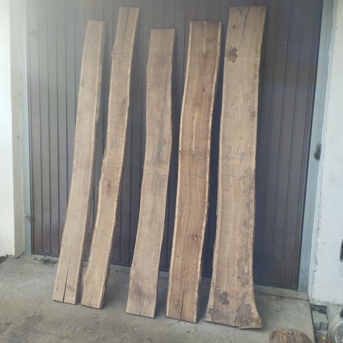 Deski dębowe z oflisem