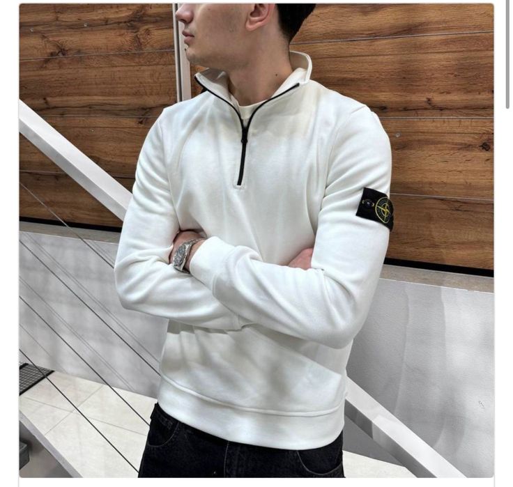 Мужская кофта зип свитшот стон айленд stone island