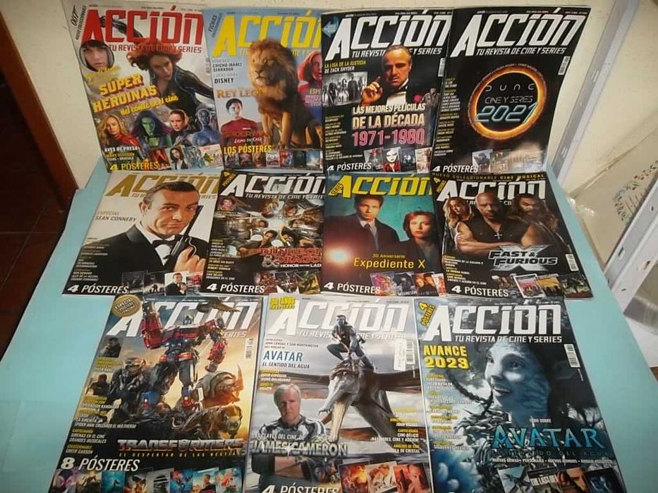 ACCIÓN Revista espanhola Cinema & Séries TV 48 exemplares com POSTERS