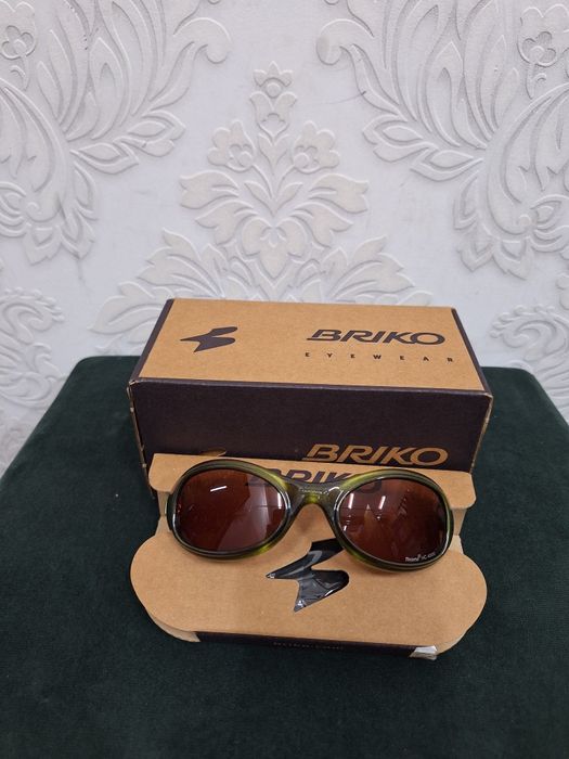 Okulary rowerowe sportowe przeciwsłoneczne oryginalne włoskie BRIKO TWIN SHIELD B8