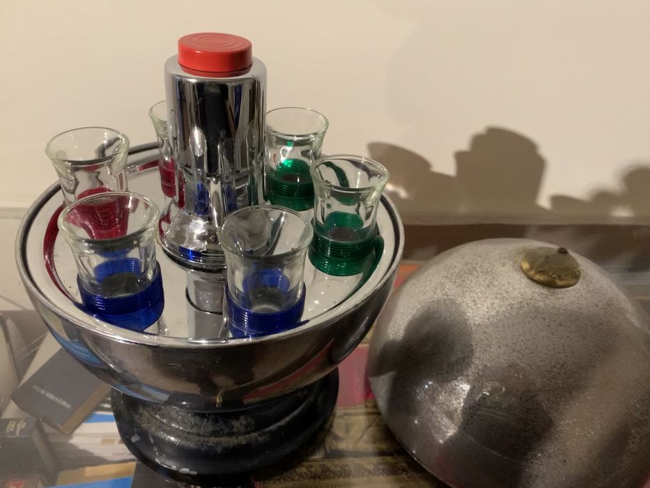 Bar de shots estanho raro muito antigo colecionadores