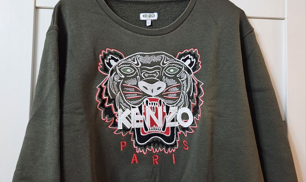 Kenzo bluza XL piękna oliwkowa khaki super fason nowa edycja limitowana  nie gucci armani tommy