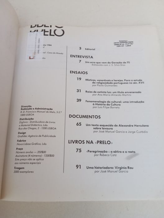 Revista Prelo 3 -  Um texto esquecido de Herculano