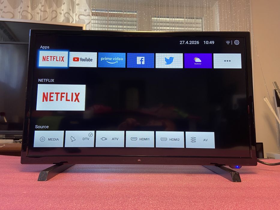 Смарт телевізор OK OLD24850HC-TIB 24'' SmartTV/wifi/Youtube/2020-21