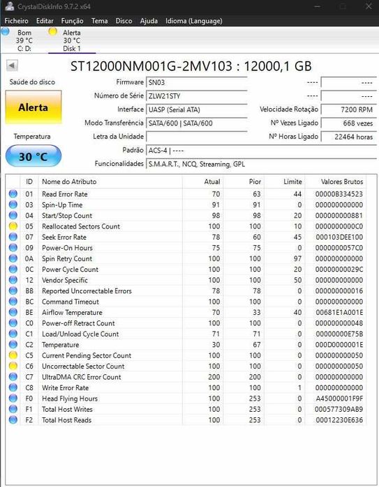 Seagate Exos X16 12TB SATA 3.5" (7200 RPM) – Disco Rígido HDD