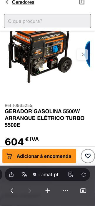 Gerador 5500W Genergy Turbo 5500e