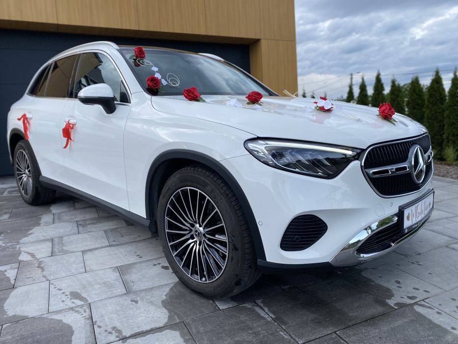 Mercedes GLC Biała perła Samochód do ślubu wraz z kierowcą