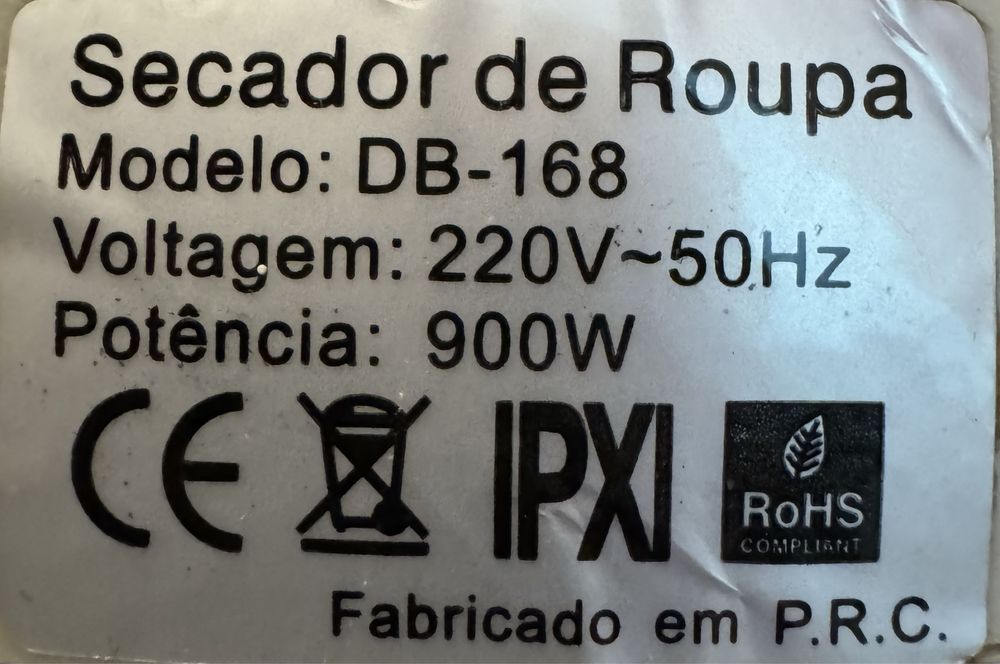 Secador de roupa elétrico