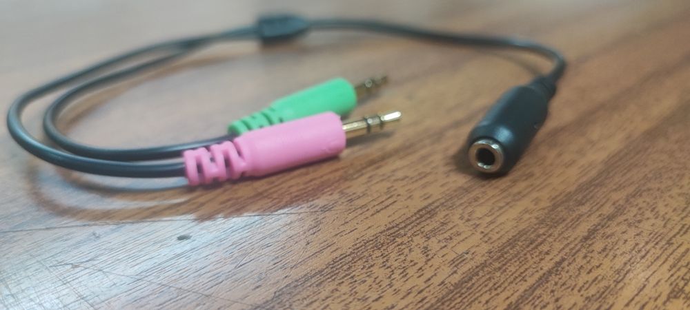 Adaptador cabo audio