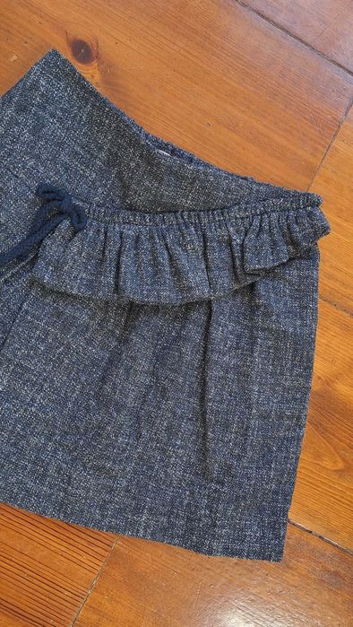 Saia cinzento/azul Zara 8 anos
