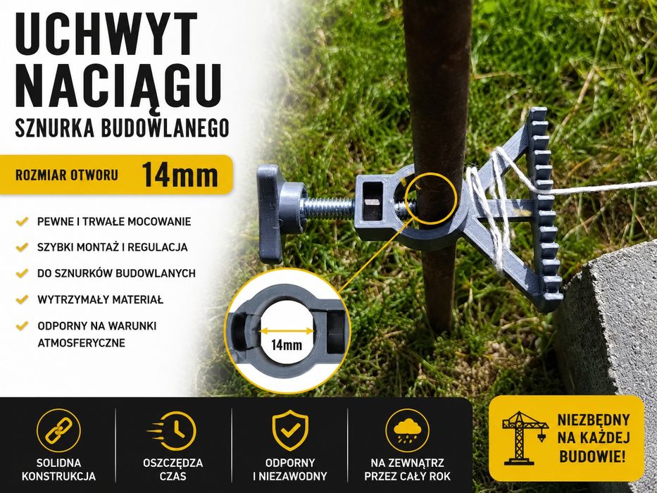 Naciąg sznurka budowlanego/ dekarskiego