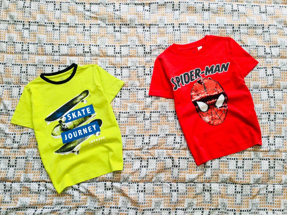 6-8 рок. 116 зріст. Chicco. H&M. Італія. Англія. яскраві Футболки