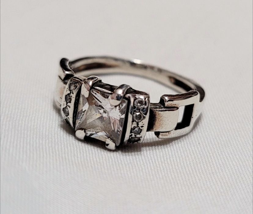 Серебряное кольцо с камнем 925 проба не времён ссср