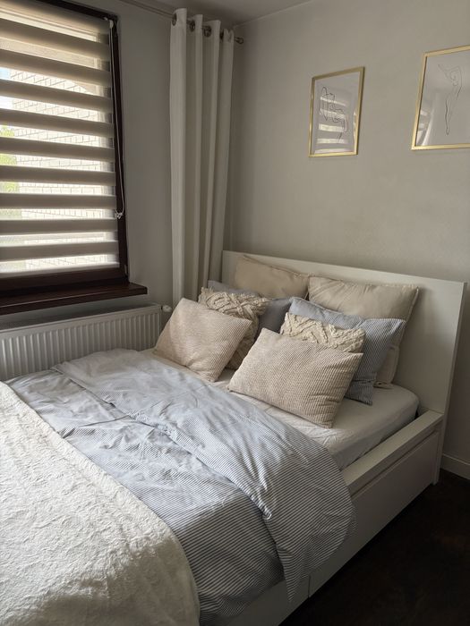 Łóżko Malm Ikea 140x200 +3 szuflady bez materaca