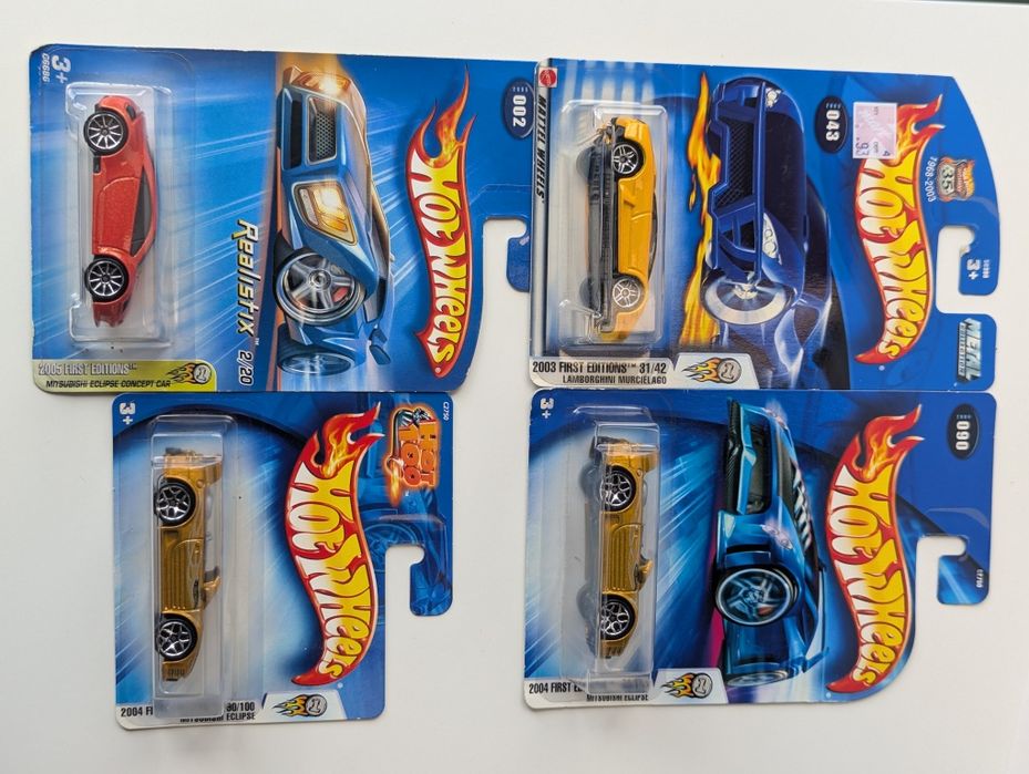 Hot Wheels First Edition Murcielago Eclipse Lambo Mitsubishi