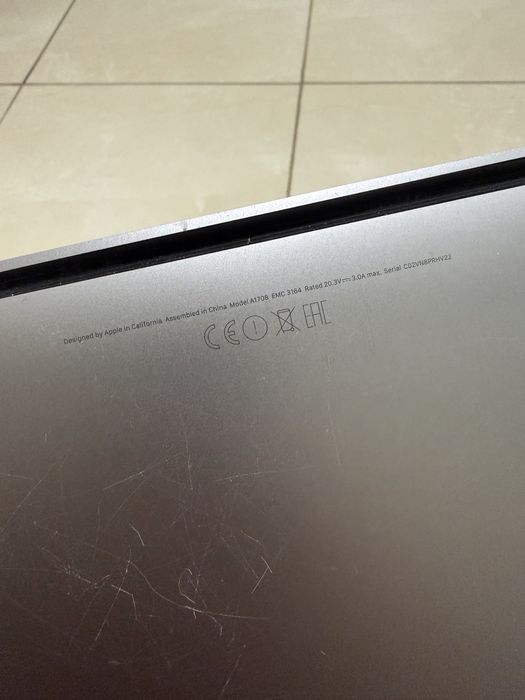 Ноутбук MacBook Pro 1708 на запчастини