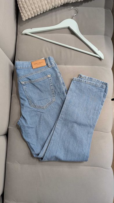 Прямі джинси сині mango розмір xs/s