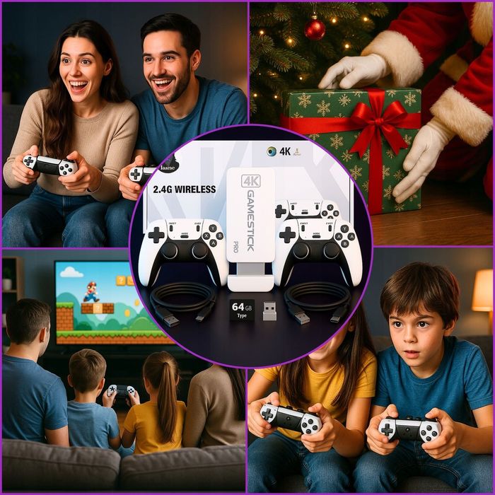 KONSOLA TELEWIZYJNA Gra PS1 20000 Gier Retro 2 Pady HDMI 15 Emulatorów