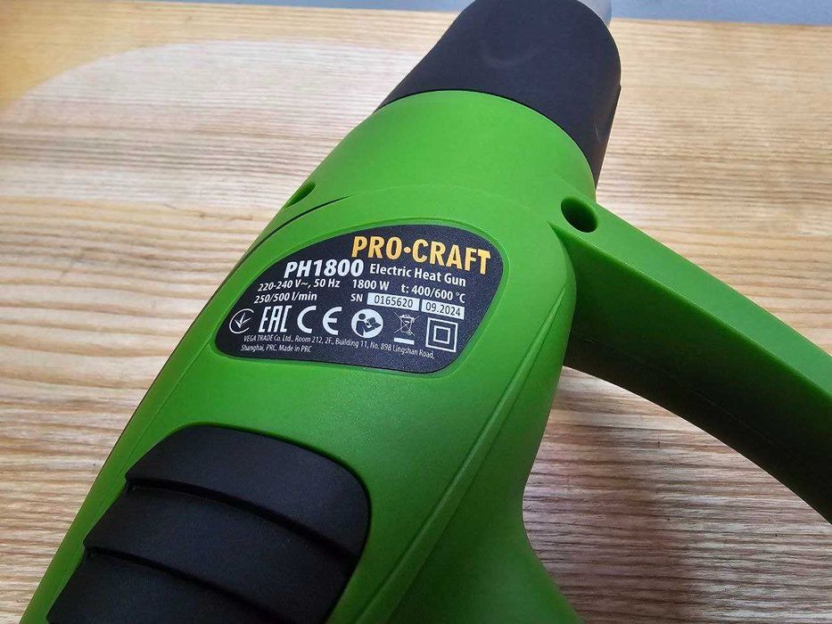 Качественный Промышленный Фен Procraft PH1800 +Насадки Гарантия 36мес