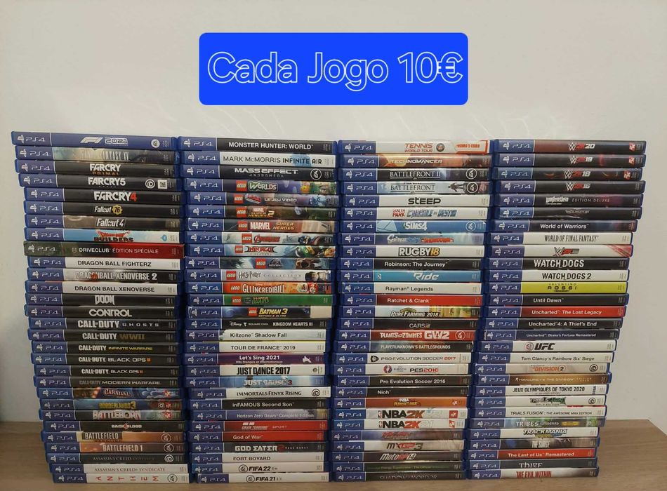 + De 100 Jogos Ps4 Originais ( Cada 10€ ) 3 Fotos