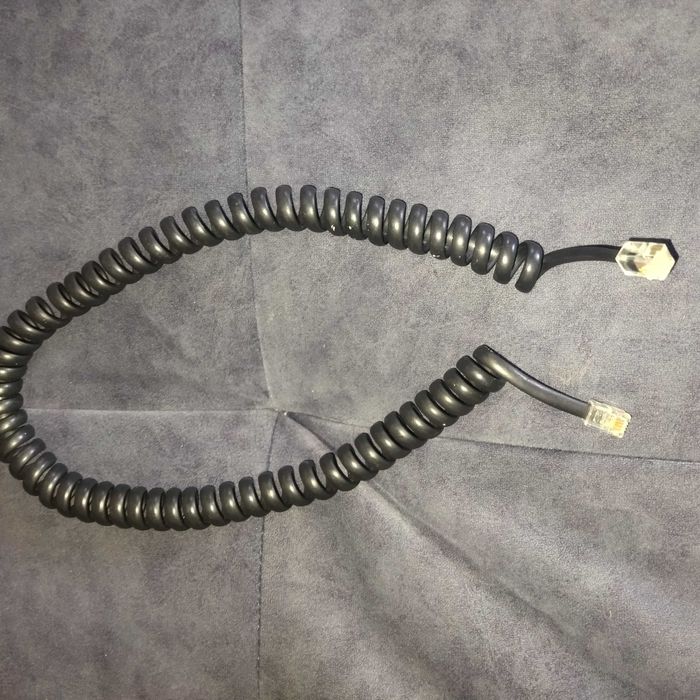 Патч-корд телефонний, RJ11, 2,0 m, гофрований, чорний