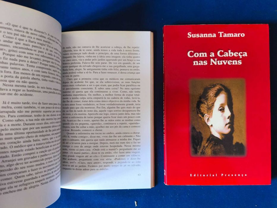 Lote 2 Livros Susanna Tamaro - Vai Aonde Te Leva o Coração + Com a Cabeça nas Nuvens