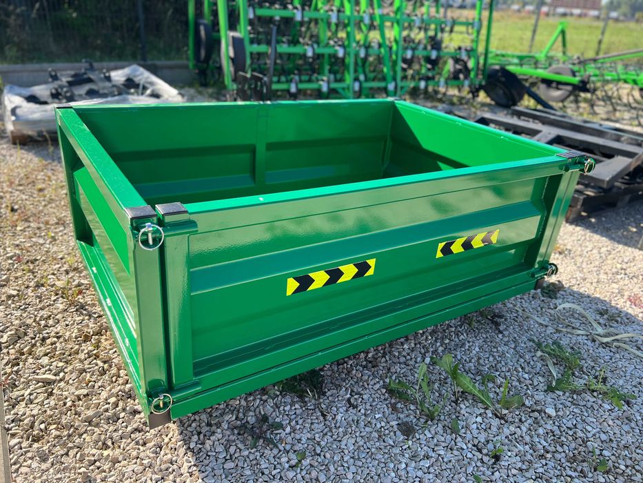 Skrzynia transportowa 1,35m/1.65m/1.85m/2.1m tuz przód/tył proszkowo malowana DOSTAWA