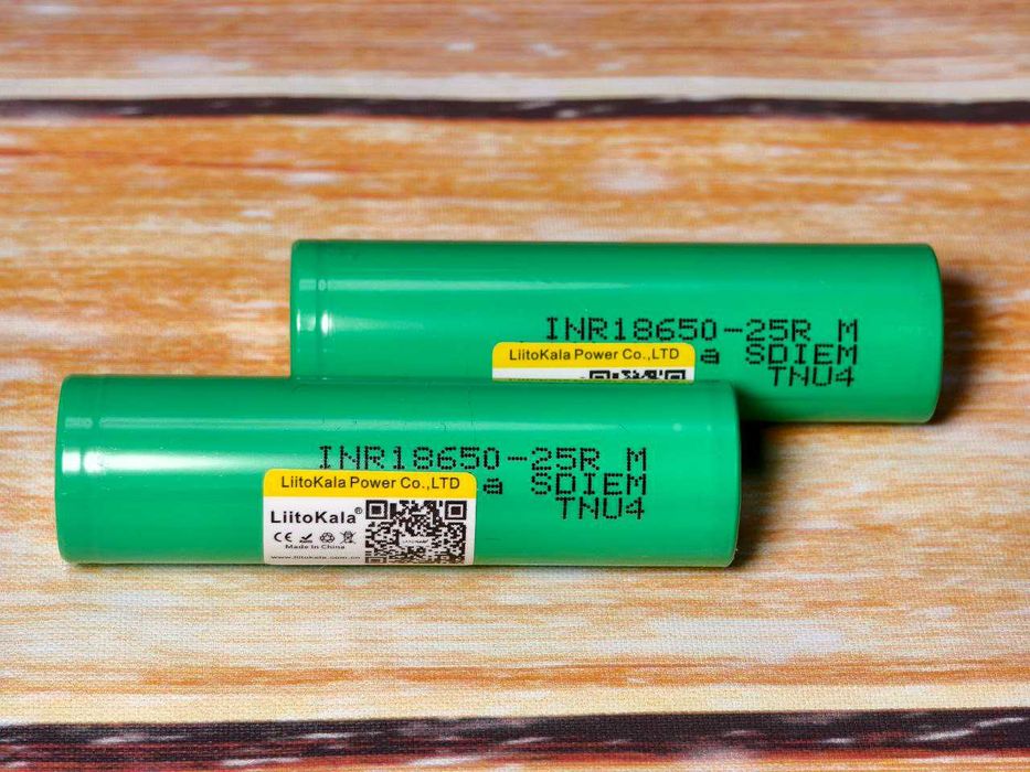 Акумулятор LiitoKala Lii 25R 2500 мА INR18650 25R 15A (20A)