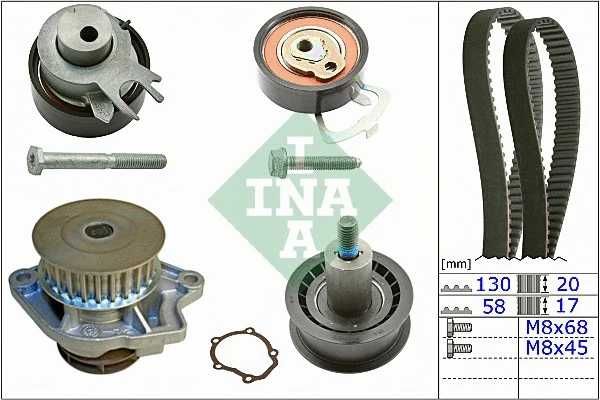 Комплект грм з помпою SEAT, SKODA, VW