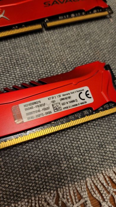 Pamięć RAM HyperX Savage DDR3 2x8GB 16GB 1600MHz CL9 HX31639SRK2