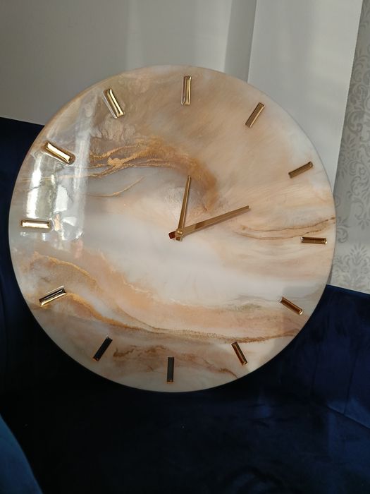 Zegar z żywicy 50 cm