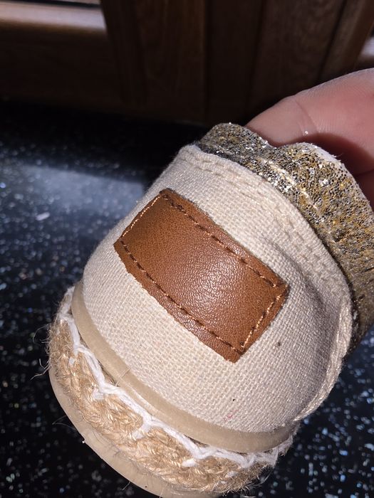 Espadryle  brokatowe
