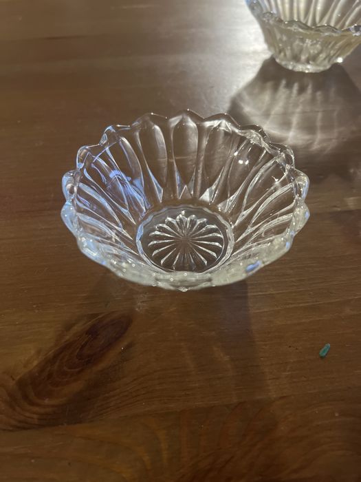 Taças de vidro grosso