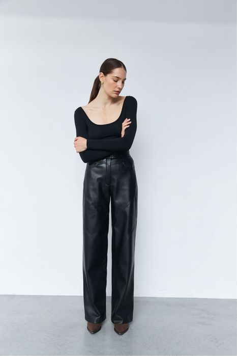 Штани VLORIA екошкіра з відстрочками