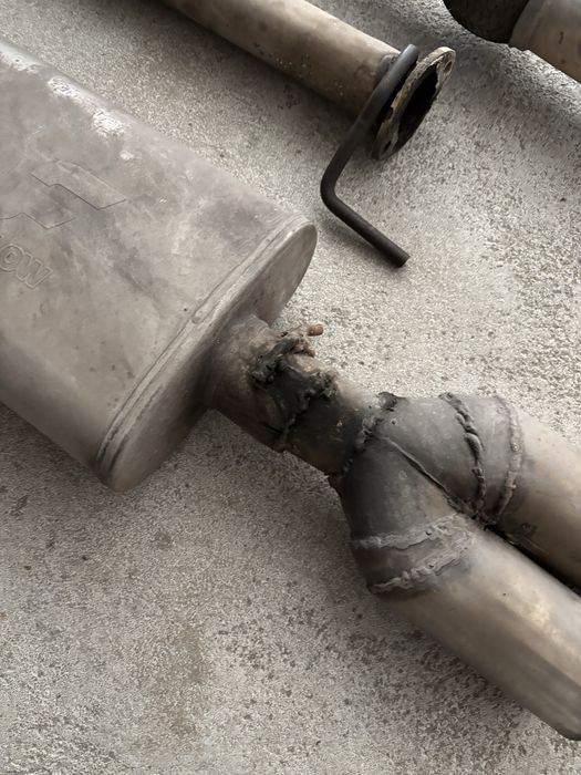 Linha com downpipe e panela final