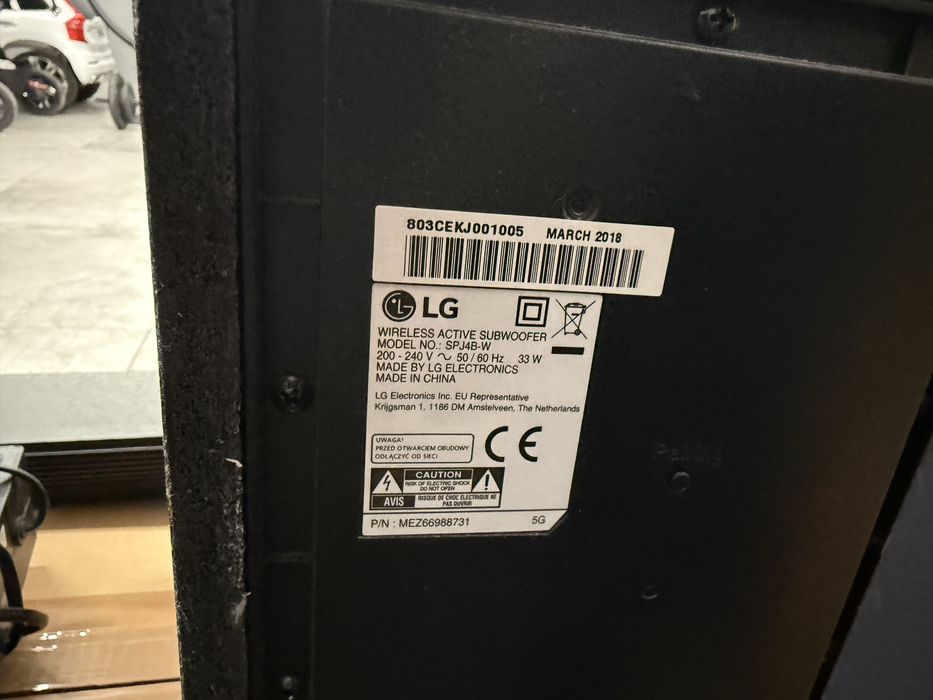 Soundbar LG  SJ4R subwoofer