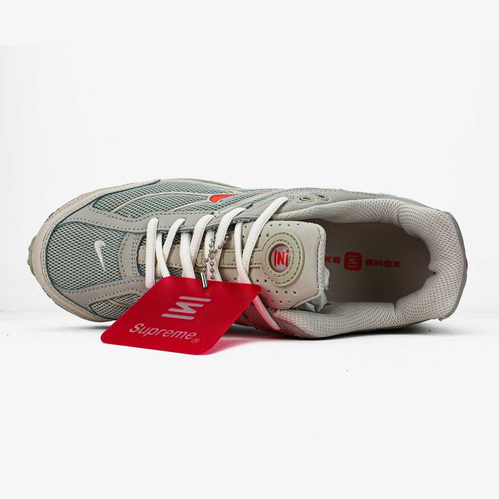 Чоловічі кросівки Supreme x Nike Shox Ride 2 "White/Red" Розміри 40-45