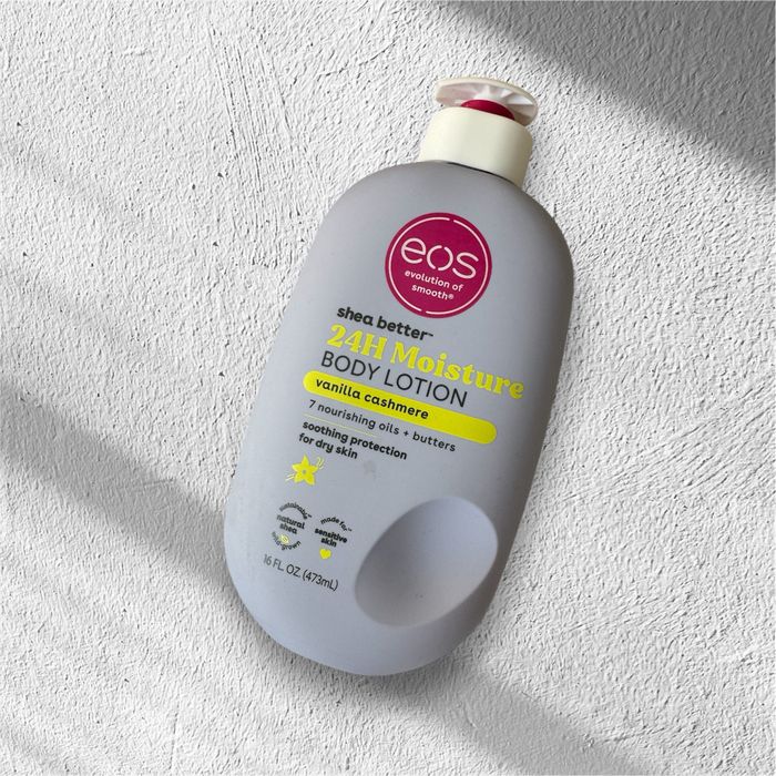 EOS Shea Better Moisture Body Lotion Vanilla Cashmere balsam wanilia