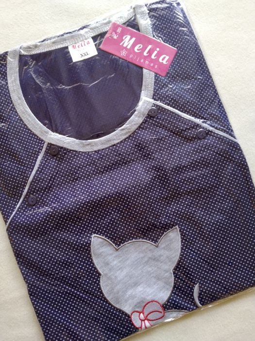 XXL 44 Koszula ciążowa nocna piżama do szpitala porodu karmienia rozpi