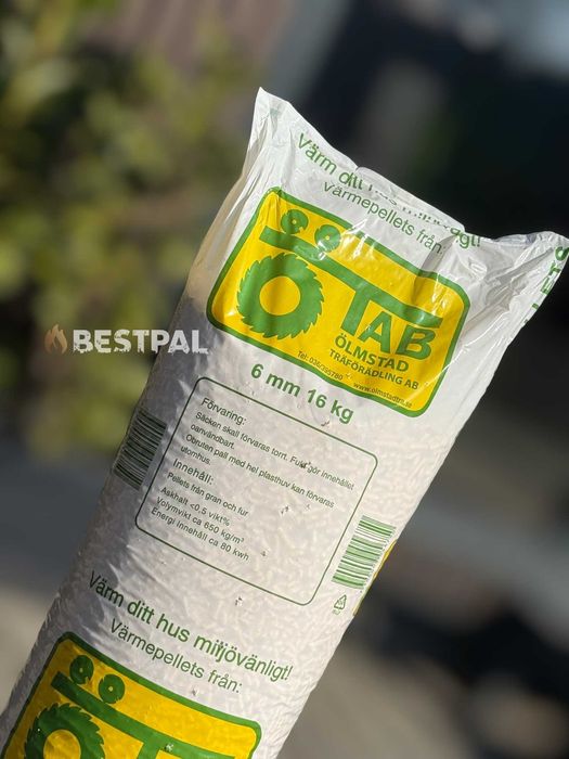 Sosnowy pellet TAB jasna trocina wysoka jakość